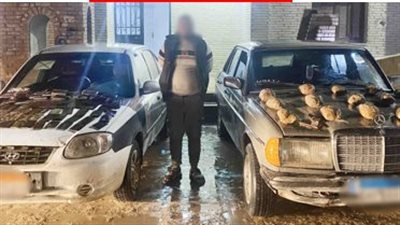 ضبط 120 طربة حشيش و15 كيلو هيدرو بحوزة عنصر إجرامى بشمال سيناء