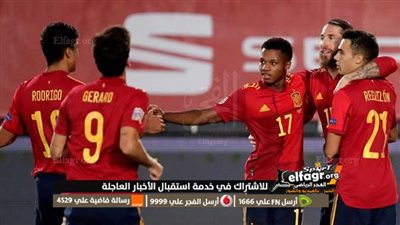 ترتيب مجموعة إسبانيا في تصفيات أمم أوروبا قبل مواجهة إسكوتلندا