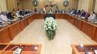 محافظ المنوفية يناقش الموقف التنفيذي لتطبيق قانون المحال العامة الجديد