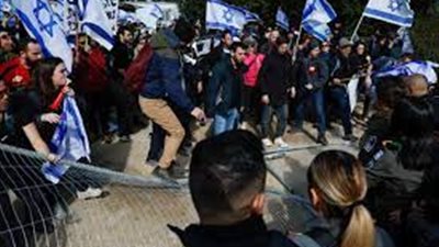 إسرائيل.. محتجون يحاولون اقتحام منزل وزير الأمن القومي