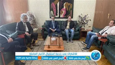 حسين خيري يُقدّم التهنئة لخالد البلشي نقيب الصحفيين