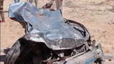 تفاصيل مصرع شخصين وإصابة 3 آخرين في حادث تصادم بطريق الواحات