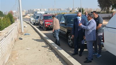 محافظ القليوبية يتابع تطوير شارع فريد ندا ببنها