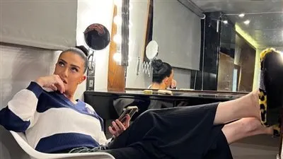 من داخل الكواليس غادة عبدالرازق تروج لـ مسلسل 