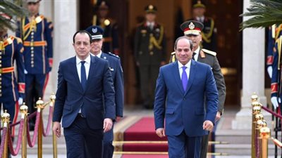 السيسي خلال لقاء نظيره القبرصي 