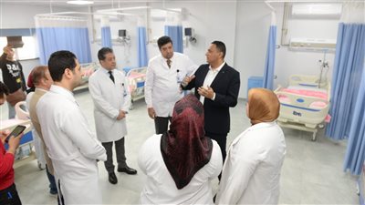تفاصيل جولة محافظ الدقهلية داخل مستشفي المنصورة الدولي 