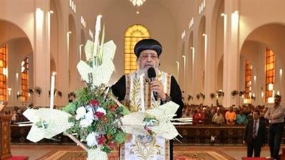 البابا تواضروس يترأس قداس أحد الشعانين في وادي النطرون