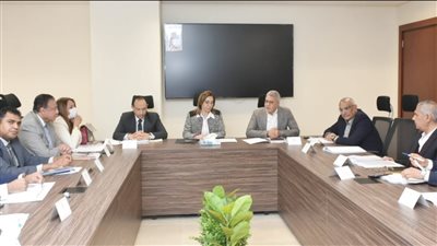 وزيرة الثقافة تجتمع بمجلس إدارة الشركة القابضة للاستثمار في المجالات الثقافية والسينمائية بمقر الوزارة بالعاصمة الأدارية
