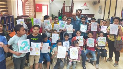 تعليم خيامية وورش رسم وتلوين للأطفال في الأسبوع الثقافي بأسيوط