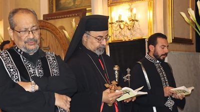 بطريرك الأقباط الكاثوليك يترأس بصخة الصلبوت بمصر الجديدة