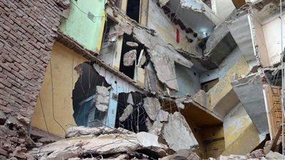 انهيار منزل في المنيا