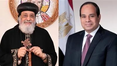 البابا تواضروس الثانى يهنئ الرئيس عبد الفتاح السيسي بعيد الفطر