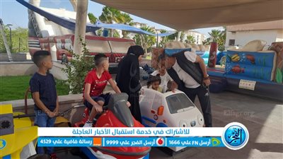 توافد المواطنين على الحدائق والمتنزهات العامة بمدينة الغردقة (صور)