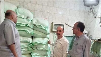 ضبط طن دقيق بلدي مدعم بغرض الاحتكار بمركز ملوي بالمنيا