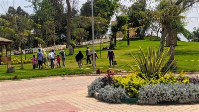 حدائق القناطر تستقبل المواطنين في ثالث أيام العيد