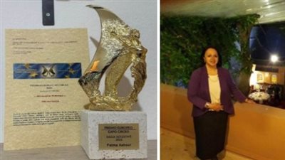 تفاصيل حصول أول سيدة مصرية على جائزة capo circeo الأوروبية (فيديو)