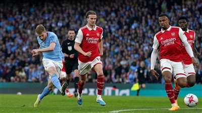 هدف دي بروين اليوم أمام آرسنال في الدوري الإنجليزي