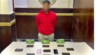 ضبط تاجر مخدرات بحوزته كمية من الحشيش بالسلام