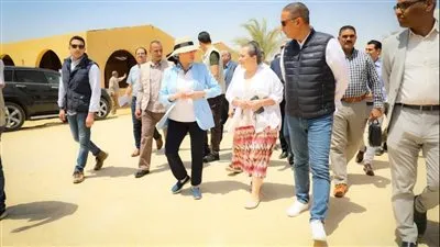 الأميرة عالية بنت الحسين تتفقد محمية وادي الريان بالفيوم