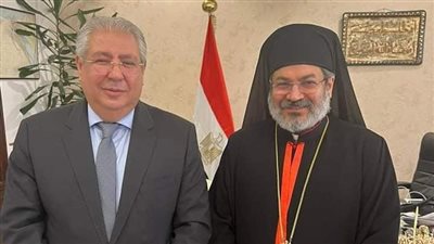 مطران إيبارشية سوهاج يلتقي السفير المصري بالكويت