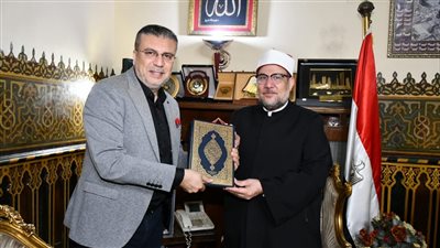 وزير الأوقاف يستقبل رئيس اتحاد إذاعات وتلفزيونات دول منظمة التعاون الإسلامي 