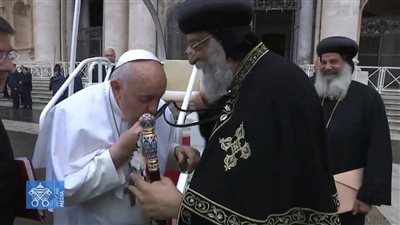 أبرز ما جاء في كلمة بابا الڤاتيكان خلال لقائه بالبابا تواضروس 