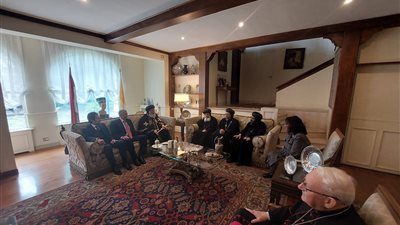 البابا تواضروس يزور السفارة المصرية بالڤاتيكان 