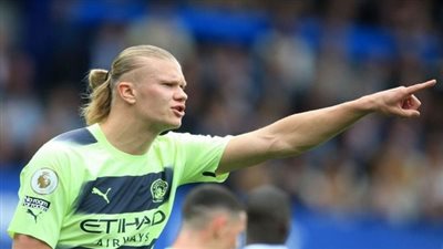 هدف هالاند اليوم أمام إيفرتون في الدوري الإنجليزي