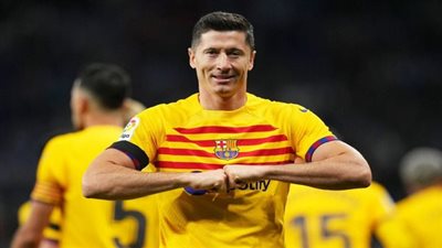 هدفين ليفاندوفسكي اليوم في شباك إسبانيول بالدوري الإسباني 