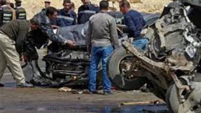 بينهم سيدة أجنبية.. إصابة 7 أشخاص إثر تصادم 4 سيارات ملاكي بالبدرشين