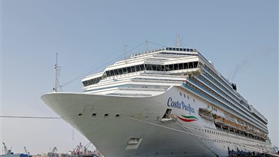 السفينة السياحية العملاقة COSTA PACIFICA ترسو بميناء بورسعيد السياحي