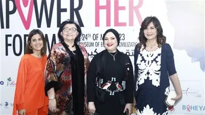 الوزراء والسفراء والنجوم يفتتحون الدورة الأولى من الملتقى العالمي للتمكين بالفن فى متحف الحضارة 