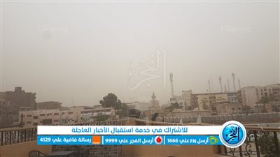 عاصفة ترابية تضرب محافظة الفيوم وتتسبب فى انخفاض الرؤية (فيديو)