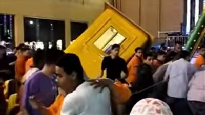 تفاصيل إصابة 9 أشخاص في سقوط لعبة داخل ملاهي بمصيف جمصة بالدقهلية 