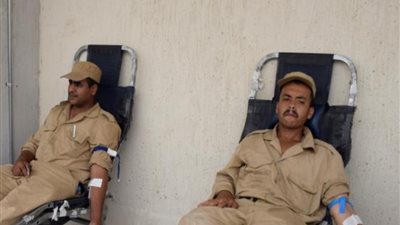 حملة للتبرع بالدم بمديرية أمن البحر الأحمر