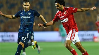 حسين الشحات يسجل الهدف الأول لصالح الأهلي أمام سيراميكا كليوباترا