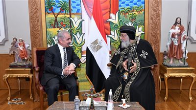 البابا تواضروس يستقبل رئيس وزراء فلسطين