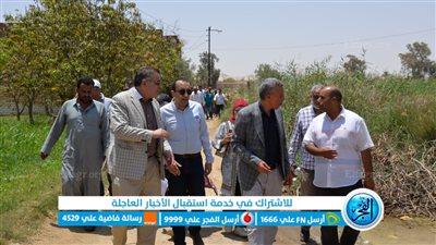 نائب محافظ الإسماعيلية يدرس الحل الأمثل لمشكلة تراكم مياه الرشح بقرية كسفريت 