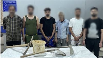 تفاصيل ضبط 6 أشخاص بتهمة التنقيب عن الآثار داخل عقار بالبساتين