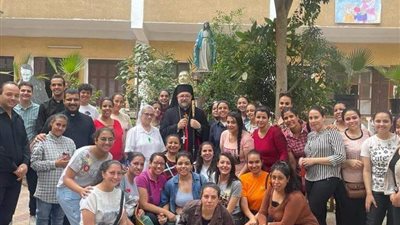 الأنبا مرقس وليم يتفقد معسكر إخوة الرب بالقوصية