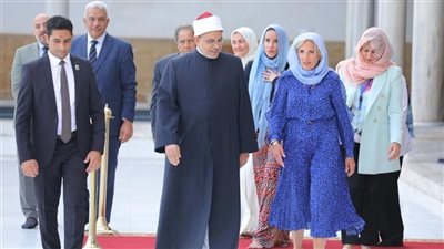 تفاصيل.. زيارة جيل بايدن وحولتها فى الجامع الأزهر