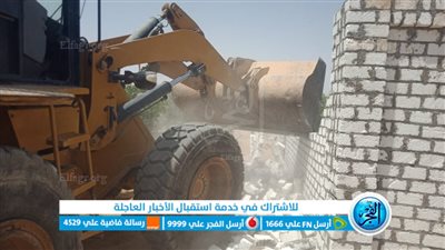 إزالة 31 حالة تعدٍّ على الأراضي الزراعية بمركز التل الكبير بالإسماعيلية