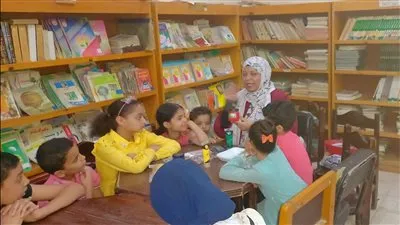 ورش فنية متنوعة للأطفال بثقافة أحمد بهاء الدين بأسيوط