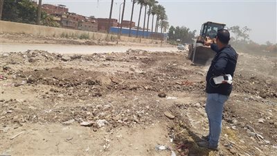 محافظة الجيزة: رفع ١٥٠٠ طن مخلفات ونواتج لأعمال التغطية بترعة المنصورية
