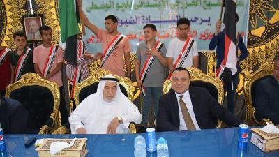 نائب محافظ الدقهلية ورئيس ديوان المحاسبه بالإمارات يضعان حجر أساس المعهد الديني بالسنبلاوين