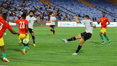  أهداف مباراة مصر وغينيا اليوم في تصفيات أمم أفريقيا 2023