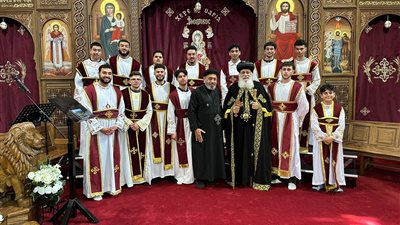 سيامة دياكون لخدمة شباب إيبارشية هولندا في الذكرى الـ 10 لتأسيس الإيبارشية