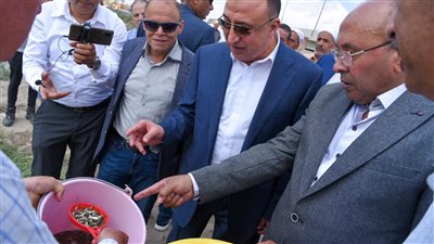 محافظ الإسكندرية يشهد إلقاء 600 ألف زريعة أسماك ببحيرة مريوط كدفعة أولى