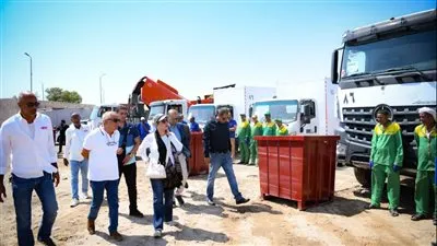 فؤاد توجه بضرورة غلق المقلب القديم وتشغيل خلية الدفن الصحى الجديدة بالغردقة 