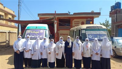 تفاصيل الكشف على 1545 مريضًا في قافلة علاجية بالدقهلية